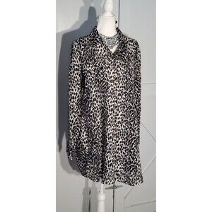 JACLYN SMITH TUNIC DRESS BLACK LONG SLEEVE COTTON SIZE 2X